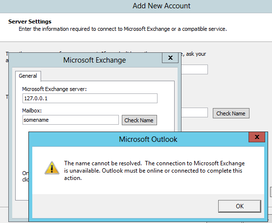 Outlook не может сохранить настройки вашего аккаунта [исправить]