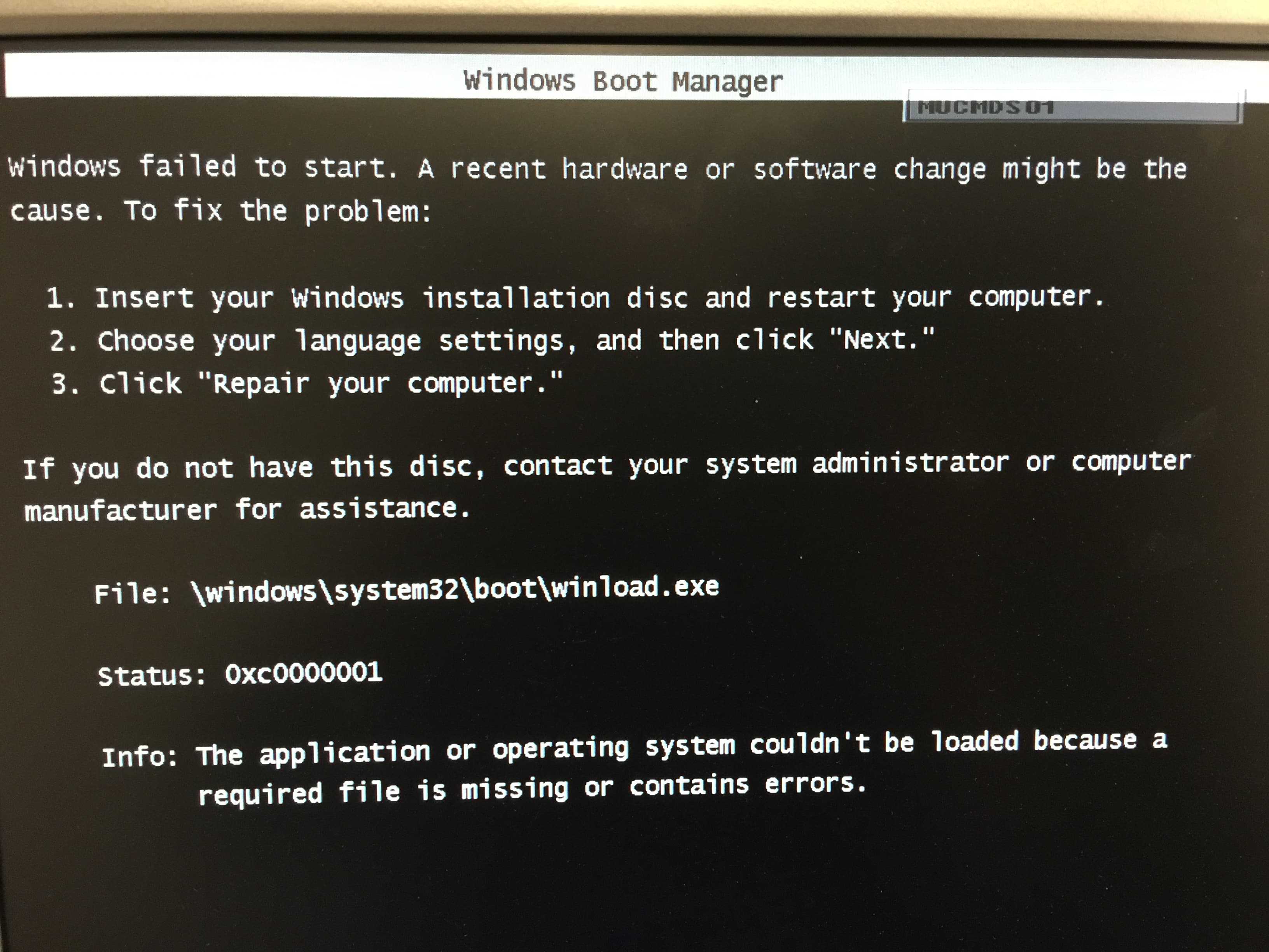 Ошибка активации 0xc004e003 в windows 7